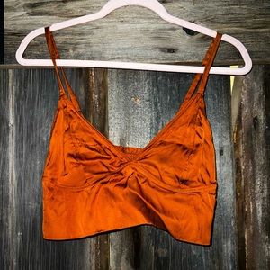 Arie Satin Crop Top